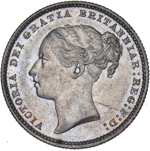 1885 Shilling - Victoria British Silver Coin - Very Nice