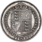 1887 Shilling - Victoria British Silver Coin - Very Nice