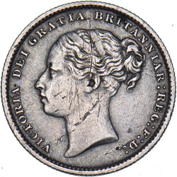 1887 Shilling (Young Head ) - Victoria British Silver Coin