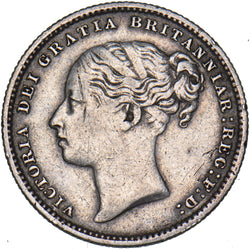 1887 Shilling (Young Head ) - Victoria British Silver Coin - Nice