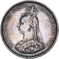 1888 Shilling (8 Over 7) - Victoria British Silver Coin - Nice