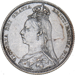 1889 Shilling - Victoria British Silver Coin