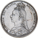 1889 Shilling - Victoria British Silver Coin