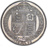 1892 Shilling - Victoria British Silver Coin - Very Nice