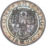 1893 Proof Shilling - Victoria British Silver Coin - Superb
