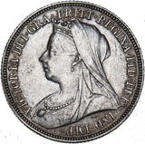 1893 Shilling - Victoria British Silver Coin - Very Nice