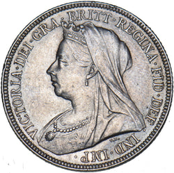 1893 Shilling - Victoria British Silver Coin - Very Nice
