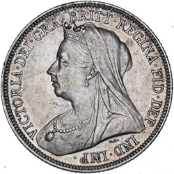 1895 Shilling - Victoria British Silver Coin - Very Nice