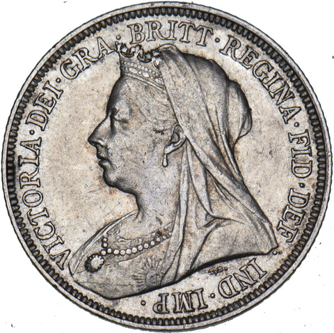 1896 Shilling - Victoria British Silver Coin - Nice