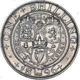 1896 Shilling - Victoria British Silver Coin - Nice