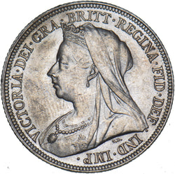 1896 Shilling - Victoria British Silver Coin - Very Nice