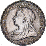1897 Shilling - Victoria British Silver Coin - Very Nice