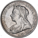 1899 Shilling - Victoria British Silver Coin - Nice