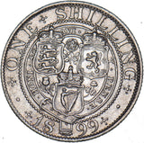 1899 Shilling - Victoria British Silver Coin - Nice