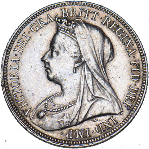 1900 Shilling - Victoria British Silver Coin - Nice