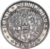 1900 Shilling - Victoria British Silver Coin - Nice