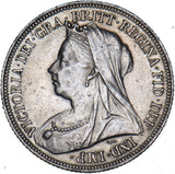 1900 Shilling - Victoria British Silver Coin - Very Nice
