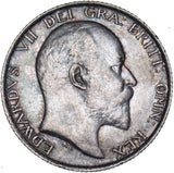 1902 Shilling - Edward VII British Silver Coin - Very Nice