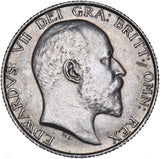 1902 Shilling - Edward VII British Silver Coin - Very Nice