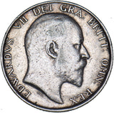 1902 Shilling - Edward VII British Silver Coin - Nice