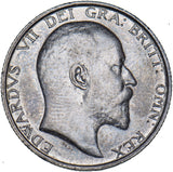 1902 Shilling - Edward VII British Silver Coin - Nice