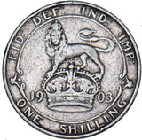 1903 Shilling - Edward VII British Silver Coin