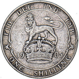 1905 Shilling - Edward VII British Silver Coin