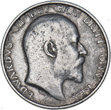1905 Shilling - Edward VII British Silver Coin - Nice