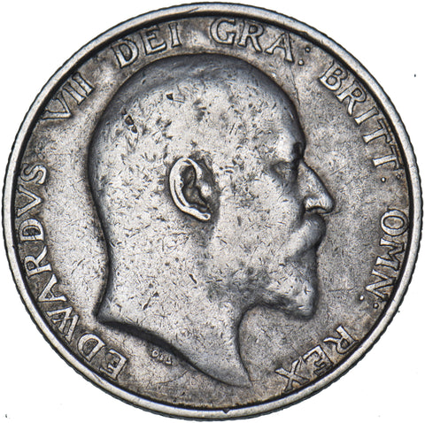 1905 Shilling - Edward VII British Silver Coin - Nice