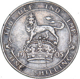 1905 Shilling - Edward VII British Silver Coin