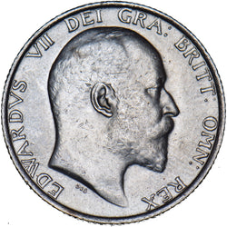 1906 Shilling - Edward VII British Silver Coin - Very Nice