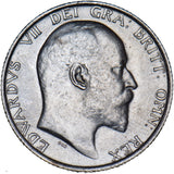 1906 Shilling - Edward VII British Silver Coin - Very Nice