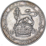1906 Shilling - Edward VII British Silver Coin - Nice