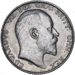 1910 Shilling - Edward VII British Silver Coin - Very Nice