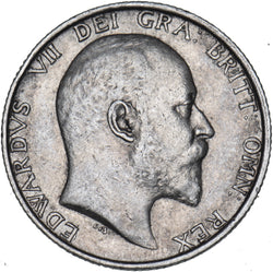 1910 Shilling - Edward VII British Silver Coin - Nice