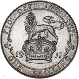 1911 Proof Shilling - George V British Silver Coin - Superb