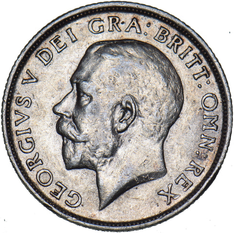 1914 Shilling - George V British Silver Coin - Nice