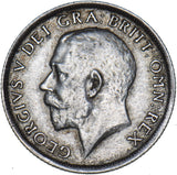 1915 Shilling - George V British Silver Coin - Very Nice