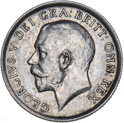 1915 Shilling - George V British Silver Coin - Very Nice