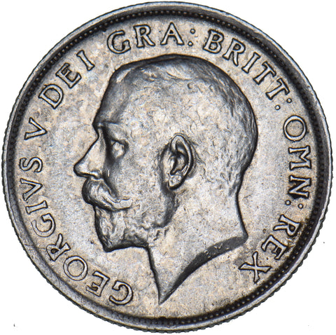 1915 Shilling - George V British Silver Coin - Very Nice