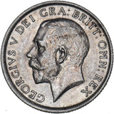 1915 Shilling - George V British Silver Coin - Very Nice