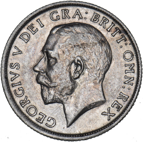 1915 Shilling - George V British Silver Coin - Very Nice