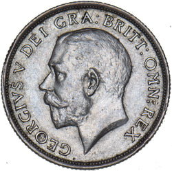 1916 Shilling - George V British Silver Coin - Very Nice