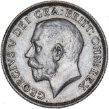 1916 Shilling - George V British Silver Coin - Very Nice