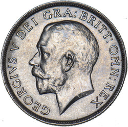 1917 Shilling - George V British Silver Coin - Very Nice