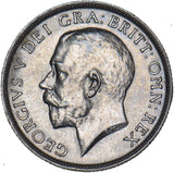 1917 Shilling - George V British Silver Coin - Very Nice