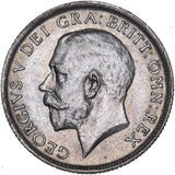 1918 Shilling - George V British Silver Coin - Very Nice