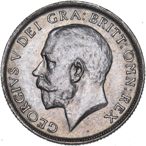 1918 Shilling - George V British Silver Coin - Very Nice