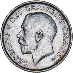 1918 Shilling - George V British Silver Coin - Nice