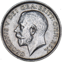 1918 Shilling - George V British Silver Coin - Very Nice